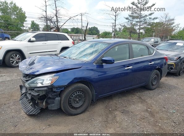 3N1AB7AP7GY258053 2016 NISSAN SENTRA Blue Front left