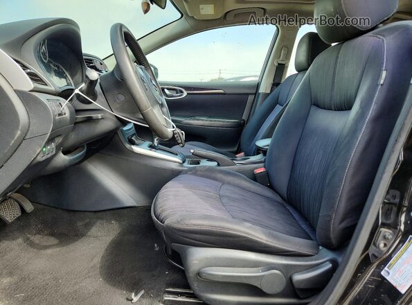 3N1AB7AP7GY262197 2016 NISSAN SENTRA Черный Вид салона спереди