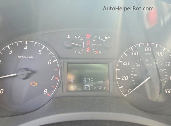 3N1AB7AP7GY264564 2016 NISSAN SENTRA White Vista del cuadro de instrumentos