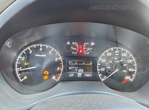 3N1AB7AP7GY277637 2016 NISSAN SENTRA Black Instrument cluster view