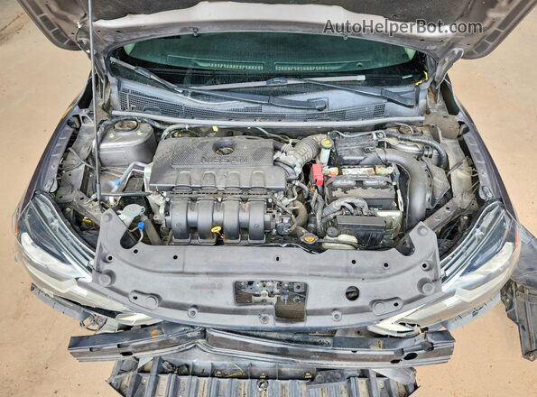 3N1AB7AP7GY313343 2016 NISSAN SENTRA Gray Widok wnętrza z tyłu