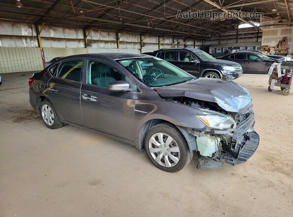 3N1AB7AP7GY313343 2016 NISSAN SENTRA Gray Przód prawy