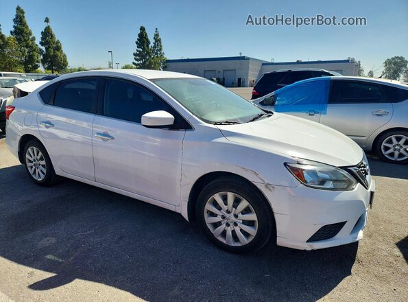 3N1AB7AP7GY318851 2016 NISSAN SENTRA Белый Передняя правая четверть