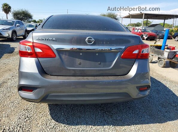3N1AB7AP7HL640811 2017 NISSAN SENTRA Gray Rear view