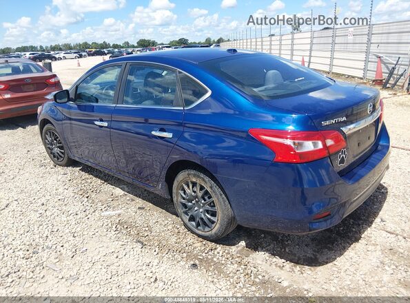3N1AB7AP7HL672738 2017 NISSAN SENTRA Blue Задня ліва чверть
