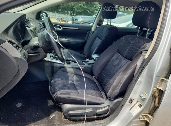 3N1AB7AP7HL723784 2017 NISSAN SENTRA Silver წინა სალონის ხედი