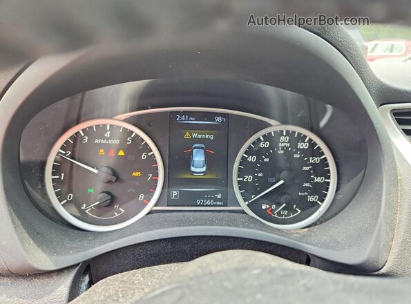 3N1AB7AP7HL723784 2017 NISSAN SENTRA Silver ხელსაწყოთა პანელის ხედი
