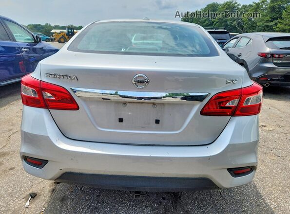 3N1AB7AP7HL723784 2017 NISSAN SENTRA Silver უკანა ხედი