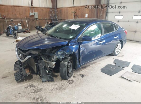 3N1AB7AP7HY210649 2017 NISSAN SENTRA Dark Blue წინა მარცხენა ხედი სამი მეოთხედიდან