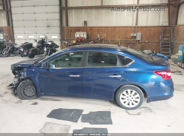 3N1AB7AP7HY210649 2017 NISSAN SENTRA Dark Blue უკანა სალონის ხედი