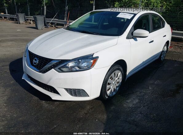 3N1AB7AP7HY219299 2017 NISSAN SENTRA White წინა მარცხენა ხედი სამი მეოთხედიდან