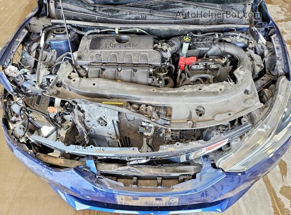 3N1AB7AP7HY222302 2017 NISSAN SENTRA Blue უკანა სალონის ხედი