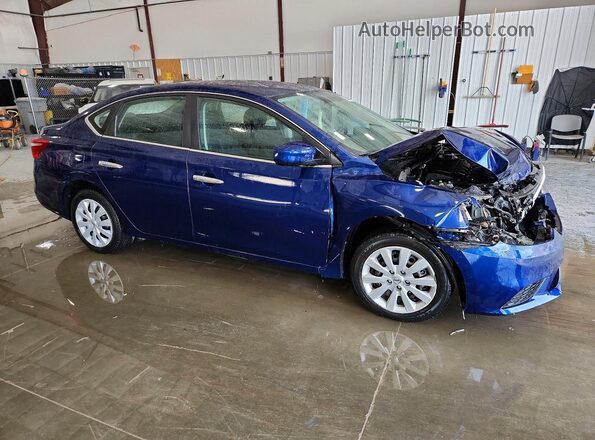 3N1AB7AP7HY222302 2017 NISSAN SENTRA Blue წინა მარჯვენა