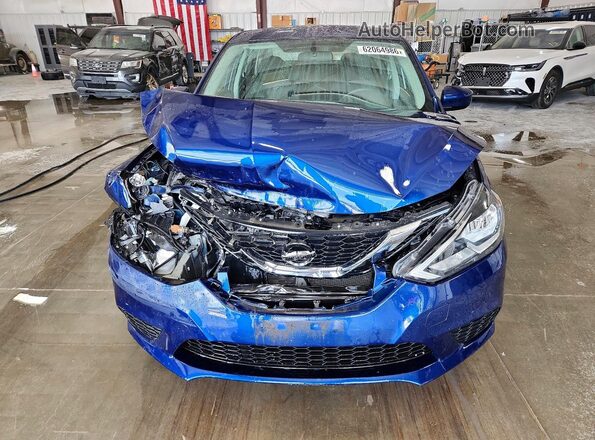 3N1AB7AP7HY222302 2017 NISSAN SENTRA Blue წინა ხედი