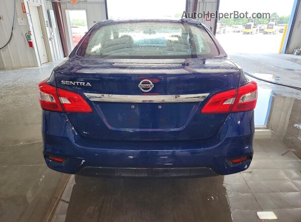 3N1AB7AP7HY222302 2017 NISSAN SENTRA Blue უკანა ხედი