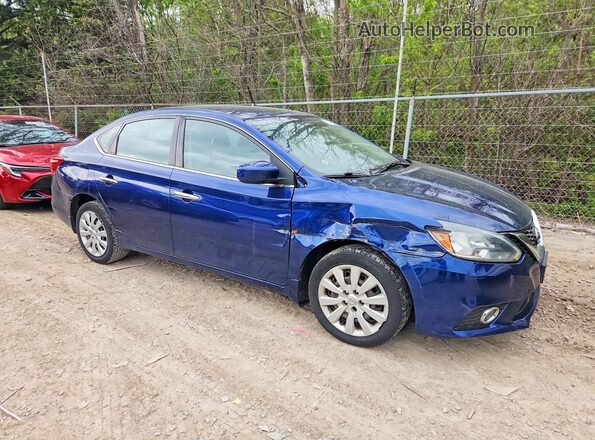 3N1AB7AP7HY228343 2017 NISSAN SENTRA Blue Առջևի աջ