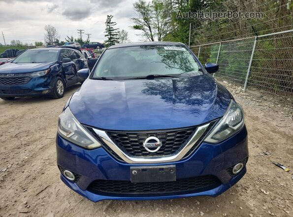 3N1AB7AP7HY228343 2017 NISSAN SENTRA Blue Դիմացի տեսք