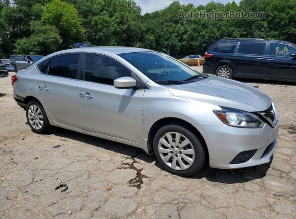 3N1AB7AP7HY241951 2017 NISSAN SENTRA Серебряный Передняя правая четверть