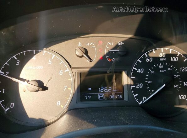 3N1AB7AP7HY246373 2017 NISSAN SENTRA Белый Вид щитка приборов