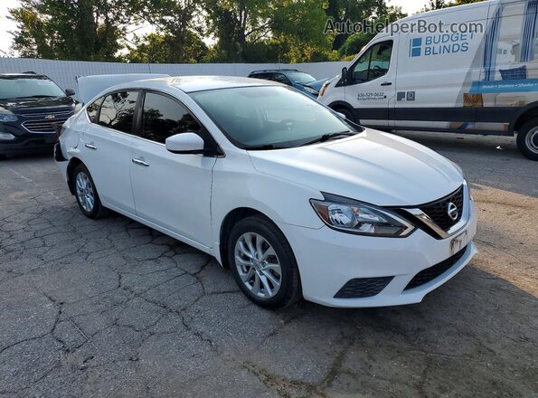 3N1AB7AP7HY246373 2017 NISSAN SENTRA Белый Передняя правая четверть