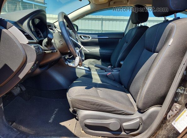 3N1AB7AP7HY247569 2017 NISSAN SENTRA Черный Вид салона спереди