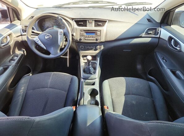 3N1AB7AP7HY262931 2017 NISSAN SENTRA Silver Вид панелі приладів