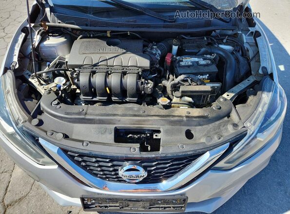 3N1AB7AP7HY262931 2017 NISSAN SENTRA Silver Вид задньої частини салону