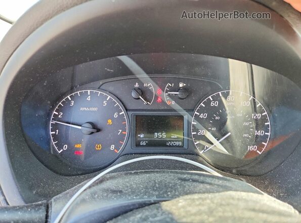 3N1AB7AP7HY262931 2017 NISSAN SENTRA Silver Вид щитка приладів
