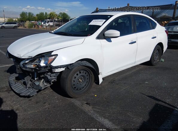3N1AB7AP7HY295380 2017 NISSAN SENTRA White Przód lewy