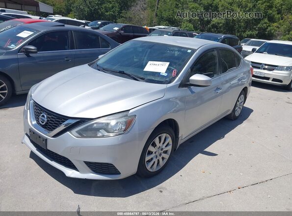 3N1AB7AP7HY298599 2017 NISSAN SENTRA Silver Передня ліва чверть