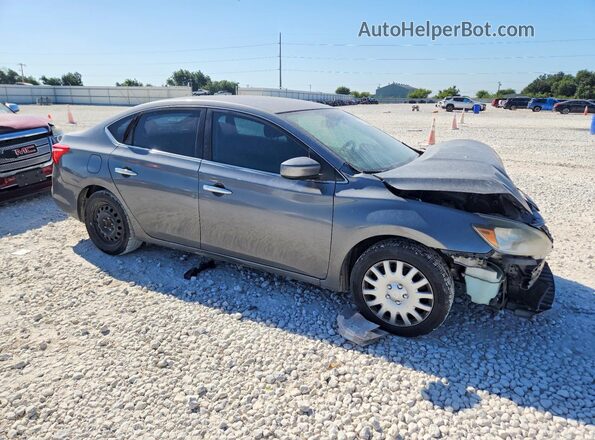 3N1AB7AP7HY350054 2017 NISSAN SENTRA Gray Delantero derecho