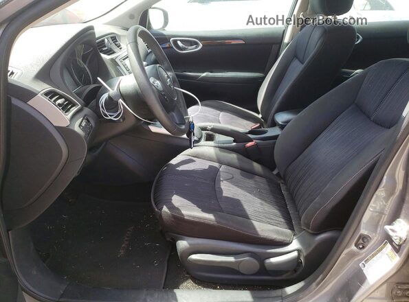 3N1AB7AP7HY356288 2017 NISSAN SENTRA Silver წინა სალონის ხედი