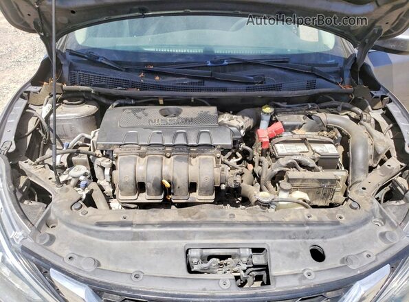 3N1AB7AP7HY356288 2017 NISSAN SENTRA Silver უკანა სალონის ხედი