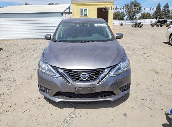 3N1AB7AP7HY356288 2017 NISSAN SENTRA Silver წინა ხედი