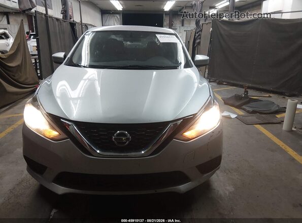 3N1AB7AP7HY404937 2017 NISSAN SENTRA Silver Widok zestawu wskaźników