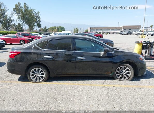 3N1AB7AP7JL642581 2018 NISSAN SENTRA Black უკანა სალონის ხედი