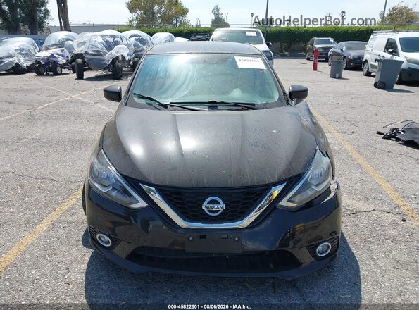 3N1AB7AP7JL642581 2018 NISSAN SENTRA Black ხელსაწყოთა პანელის ხედი