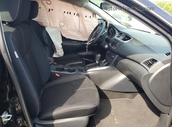 3N1AB7AP7JY217798 2018 NISSAN SENTRA Black წინა სალონის ხედი