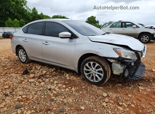 3N1AB7AP7JY220295 2018 NISSAN SENTRA Серебряный Передняя правая четверть