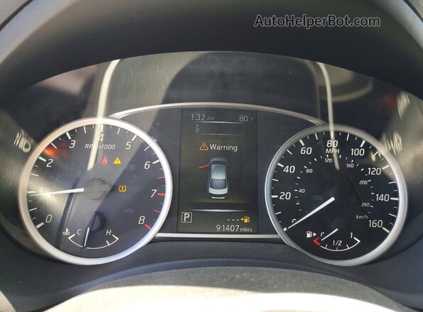 3N1AB7AP7JY236786 2018 NISSAN SENTRA Black Instrument cluster view
