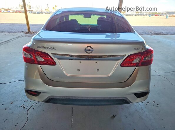 3N1AB7AP7JY241101 2018 NISSAN SENTRA Silver უკანა ხედი