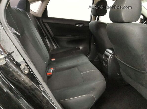 3N1AB7AP7JY250977 2018 NISSAN SENTRA Black უკანა სავარძლების ხედი