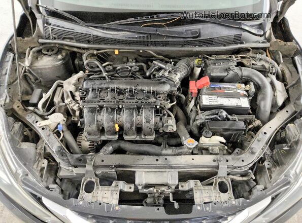 3N1AB7AP7JY250977 2018 NISSAN SENTRA Black უკანა სალონის ხედი