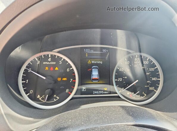 3N1AB7AP7JY264121 2018 NISSAN SENTRA Gray ხელსაწყოთა პანელის ხედი