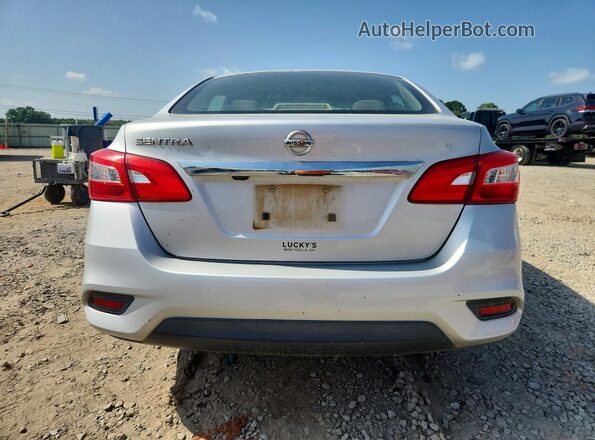 3N1AB7AP7JY308263 2018 NISSAN SENTRA Silver Widok z tyłu
