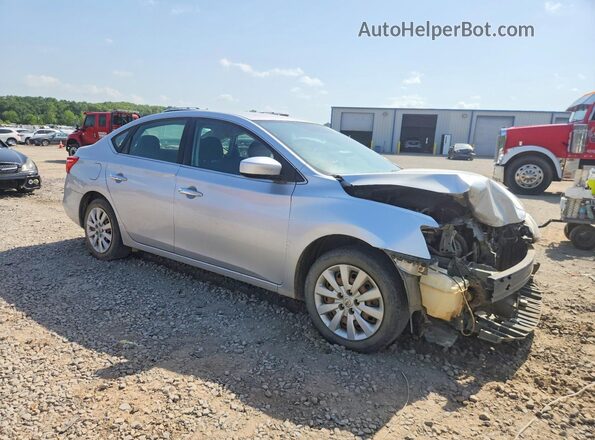 3N1AB7AP7JY308263 2018 NISSAN SENTRA Silver Przód prawy