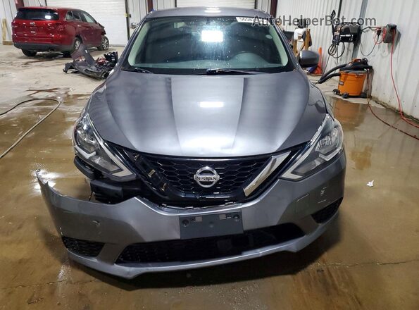3N1AB7AP7JY332790 2018 NISSAN SENTRA Gray Դիմացի տեսք