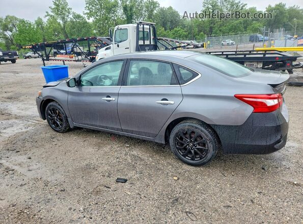 3N1AB7AP7JY337410 2018 NISSAN SENTRA Gray Trasero izquierdo