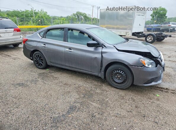 3N1AB7AP7JY337410 2018 NISSAN SENTRA Gray Delantero derecho