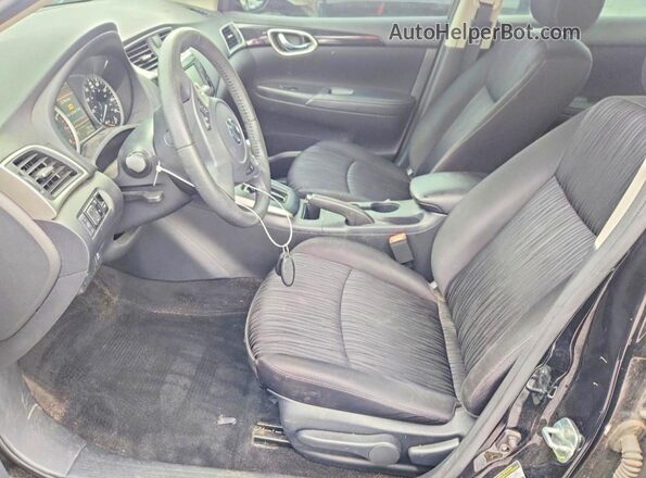 3N1AB7AP7KL606746 2019 NISSAN SENTRA Black Вид салону спереду